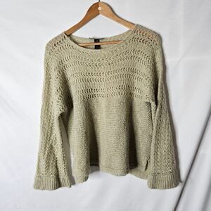 Wooden Ships Crew Neck Loose Knit Pullover Sweater sz‎ S/M
